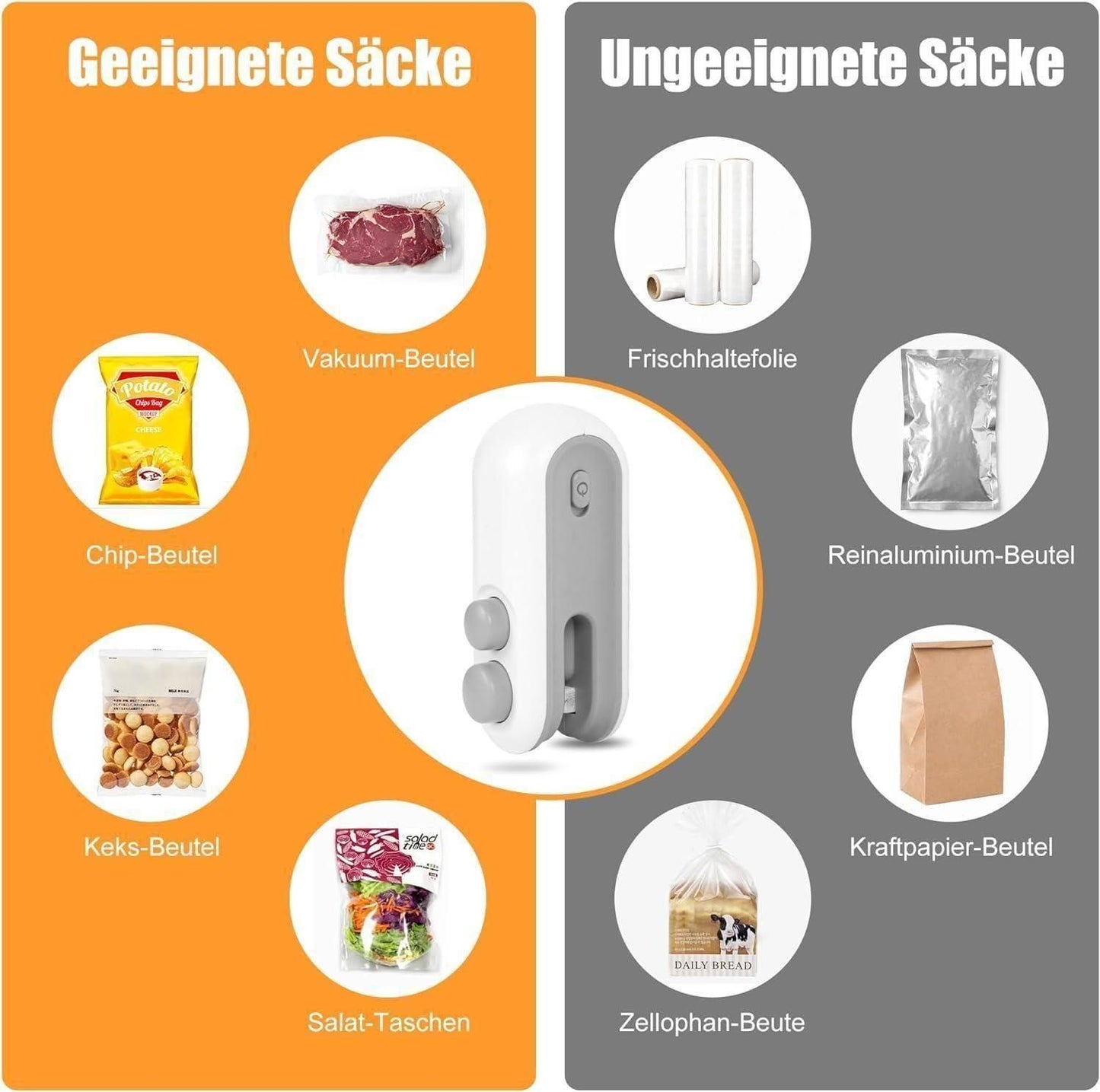 DM™ Portable 2 in 1 Mini Sealing and Cutter Machine