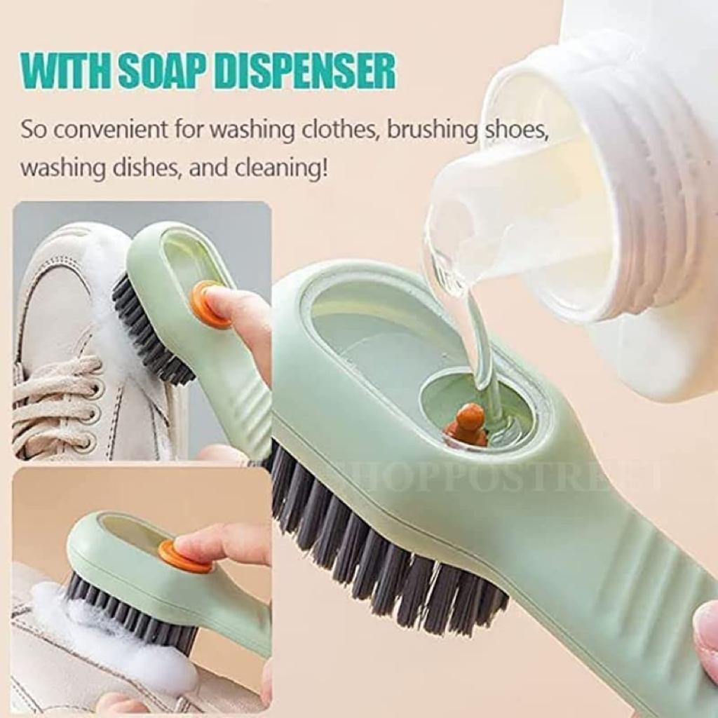 DM™ Soap Dispensing Cleaning Brush with Handle Scrubbing