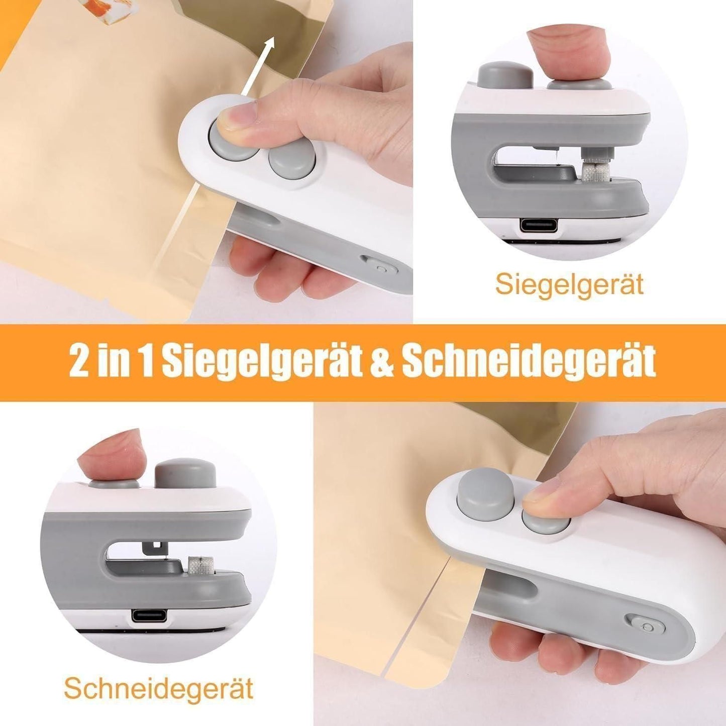 DM™ Portable 2 in 1 Mini Sealing and Cutter Machine