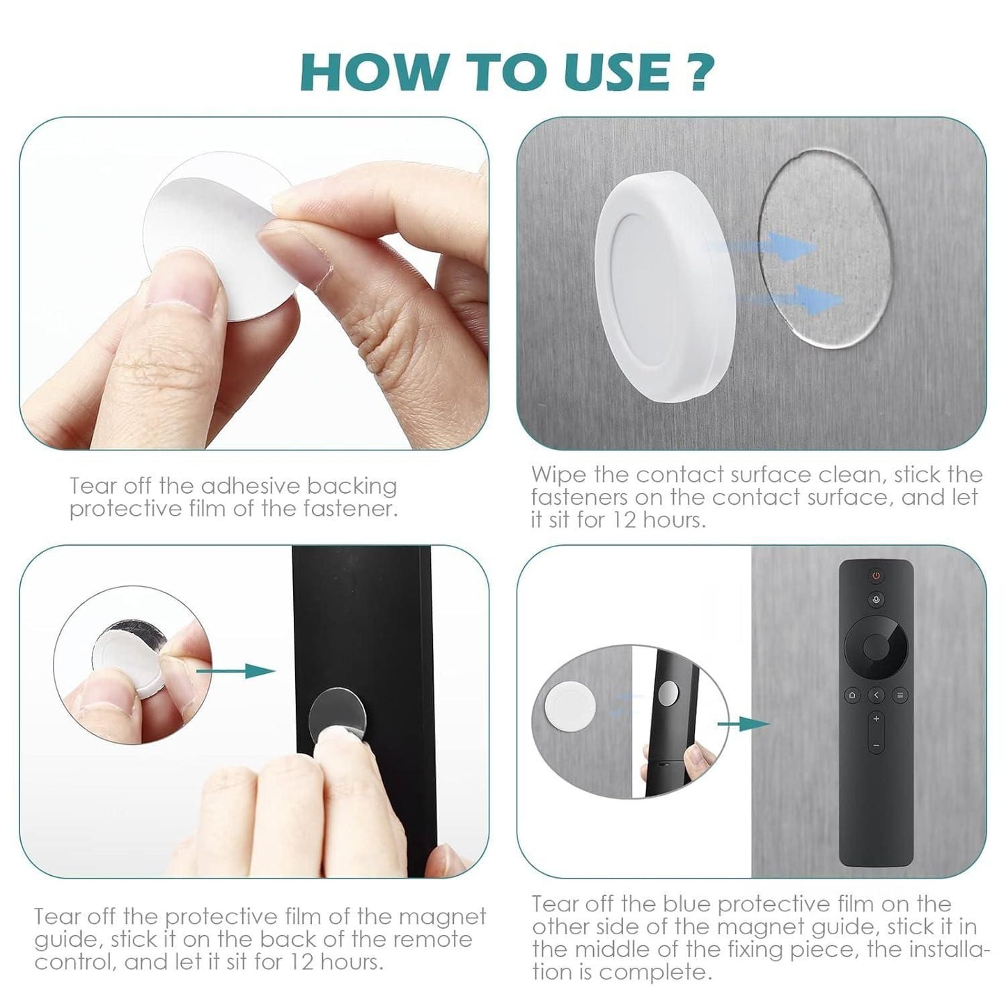 DM™ Magnetic Remote Control Wall Mount Holder (Pack of 5)