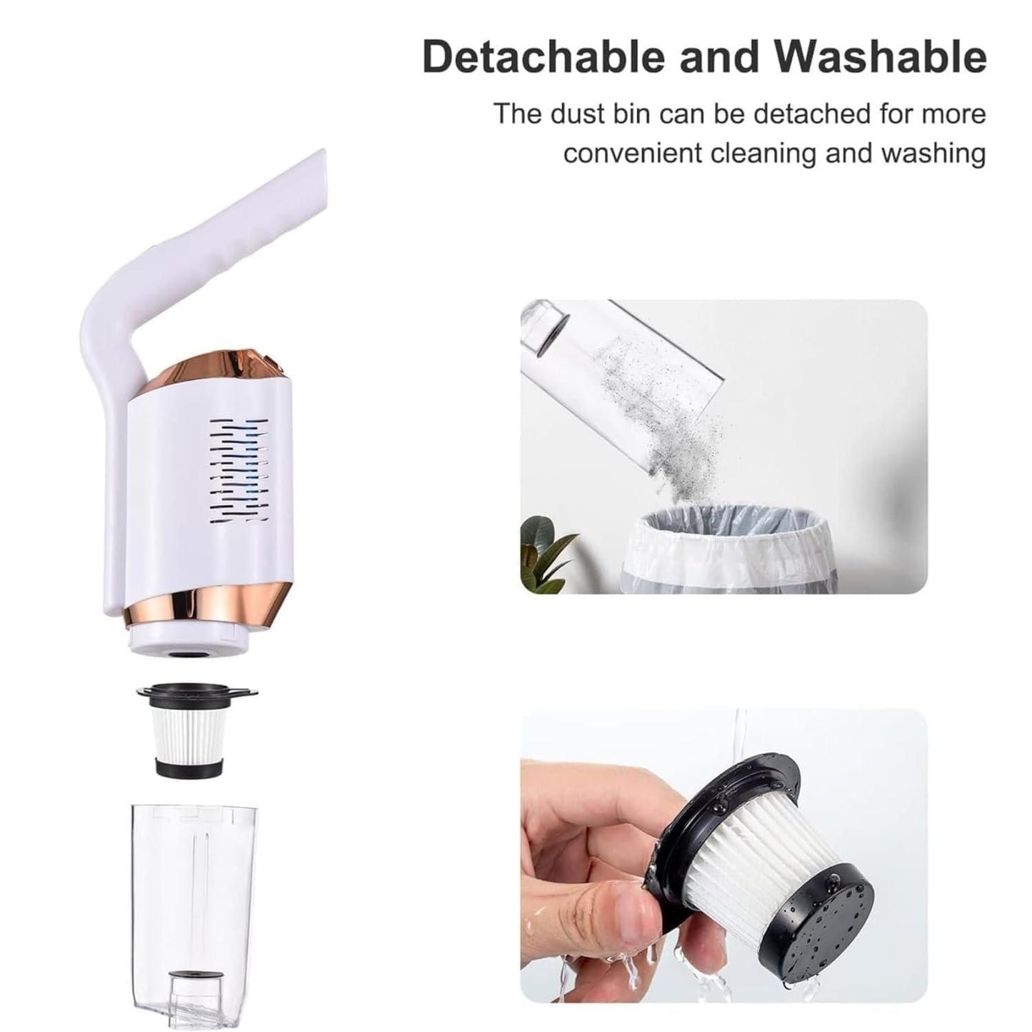 DM™ Portable Cordless Handheld Vacuum Cleaner All-in-one Machine