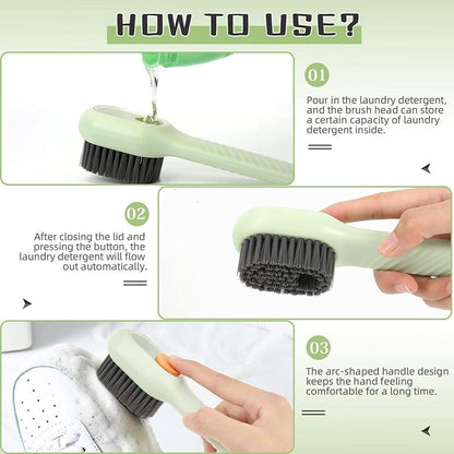 DM™ Soap Dispensing Cleaning Brush with Handle Scrubbing