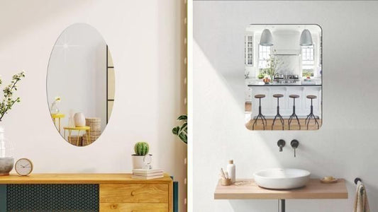 DM™ Oval Shape & Square Shape Mirror Combo